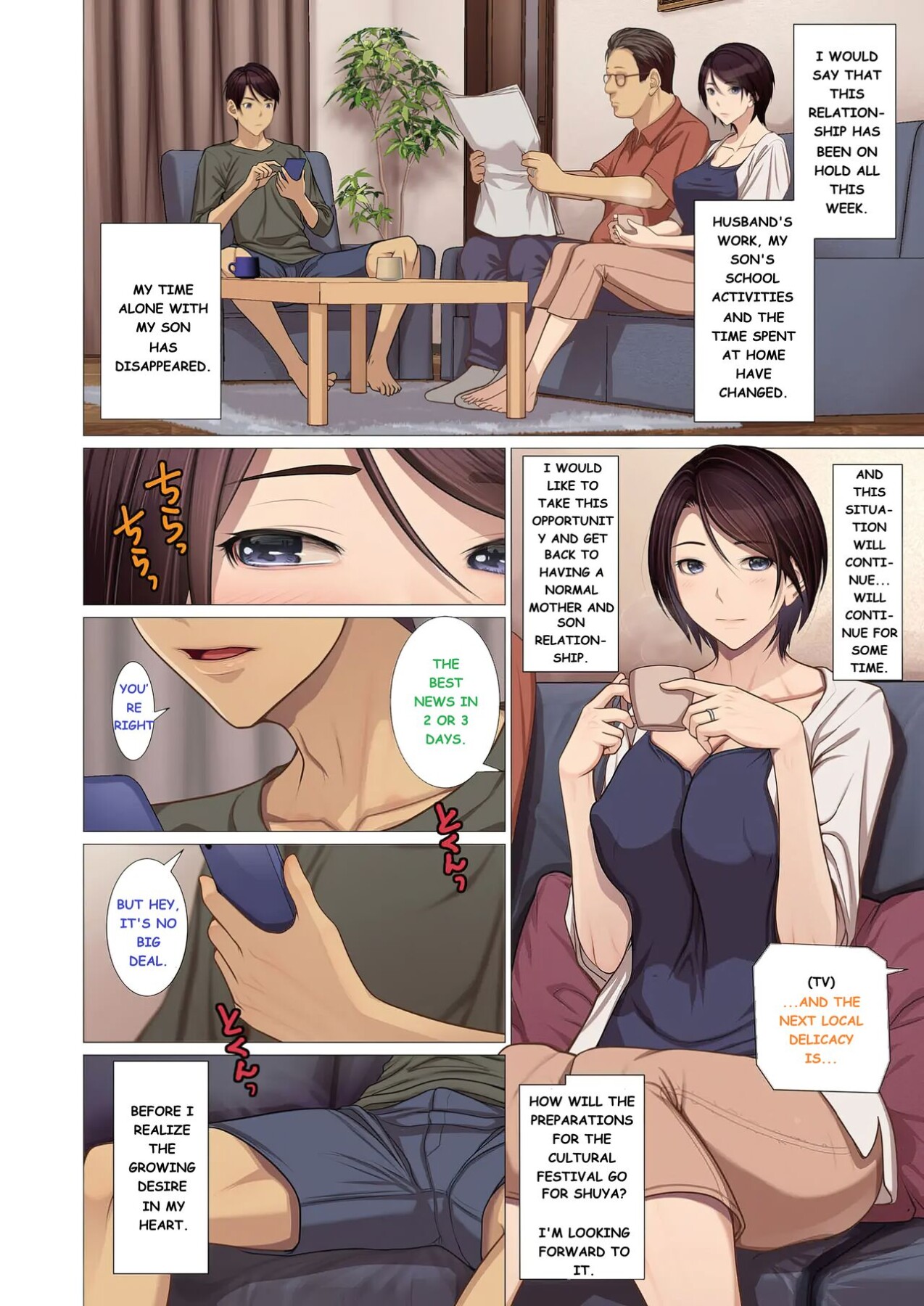 Hentai Manga Comic-Attempted Cheating Mom is Obsessed with Her Son-Chapter 2-2